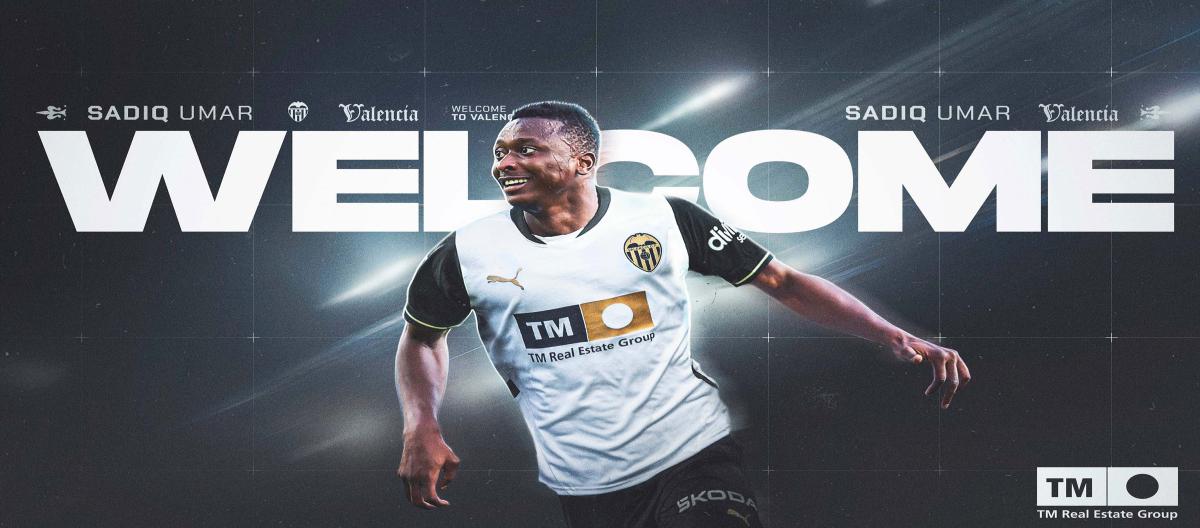 Real Sociedad's Nigeria international center forward Umar Sadiq joins Valencia on-loan..