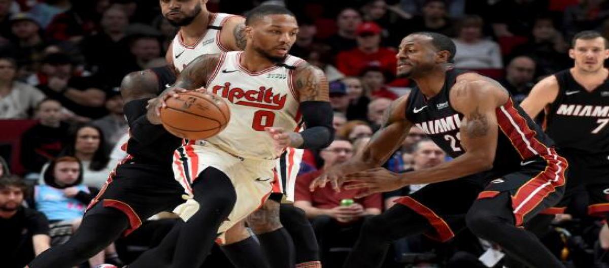 Heat collapsed in the third quarter and the Trail Blazers led by 20 points in three quarters