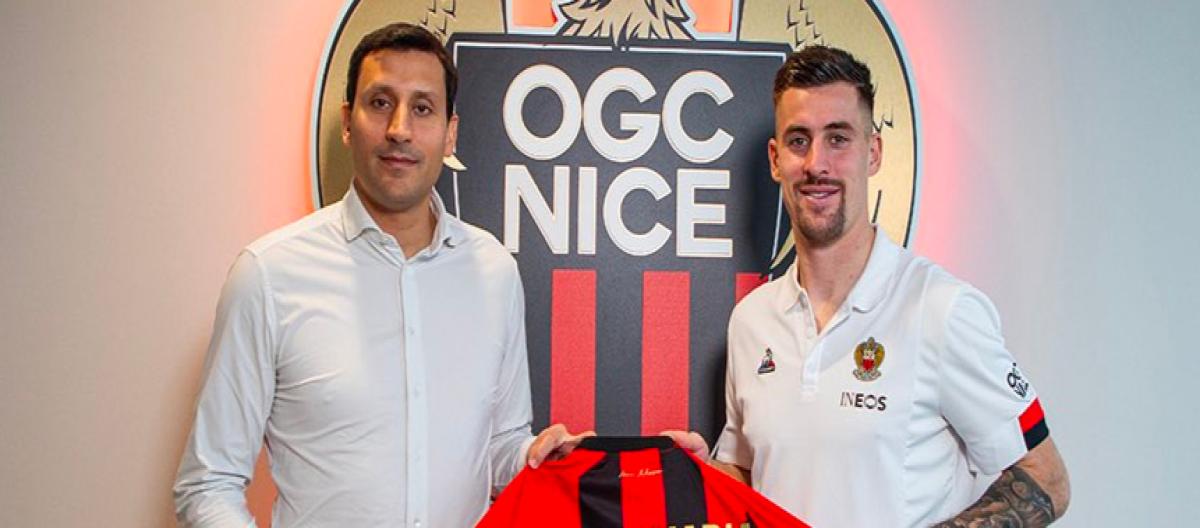 Rennes midfielder Baptiste Santamaria joins Nice on loan and will wear the No. 28 jersey