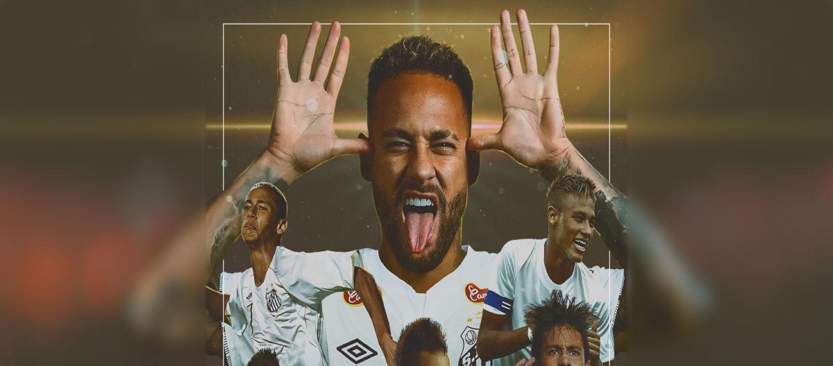 Brazil international forward Neymar officially returns to Santos on a free transfer..