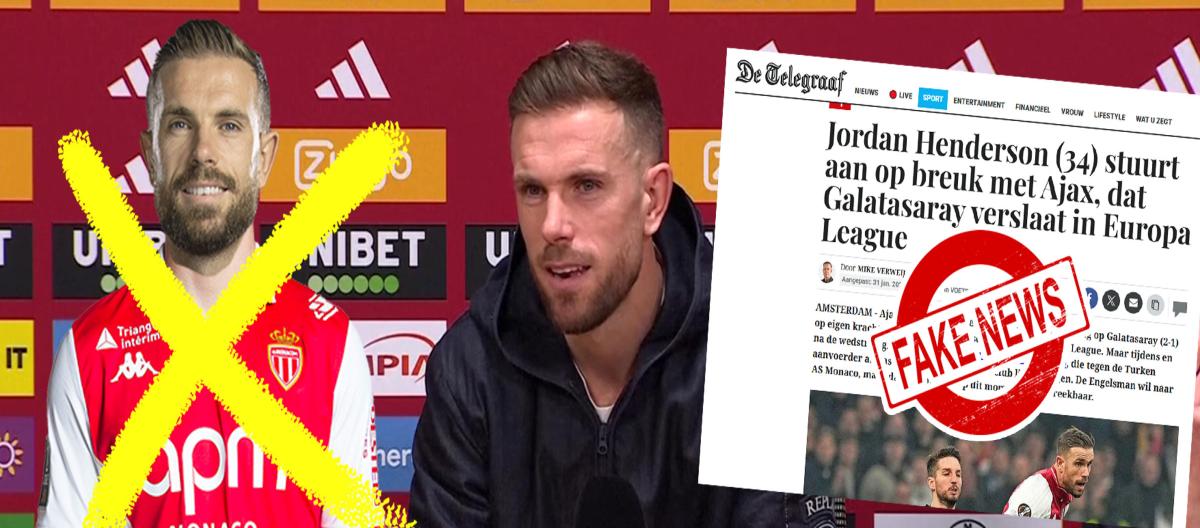 Jordan Henderson slam 'BANG OUT OF ORDER' Dutch journalist for falsely claiming that he threatened Ajax to go on a strike if he was denied transfer to Monaco..