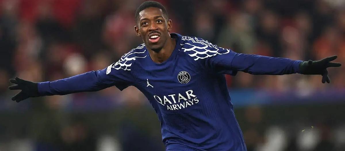 Ousmane Dembele equals Neymar and Mbappe's scoring record