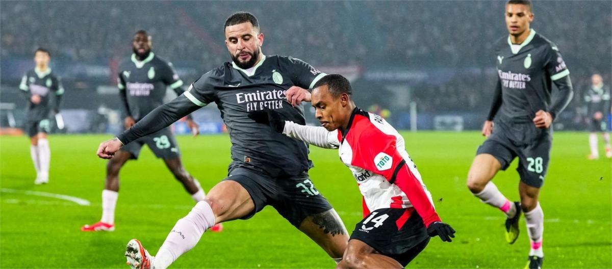 Champions League - AC Milan lost 0-1 to Feyenoord and failed to gain the upper hand