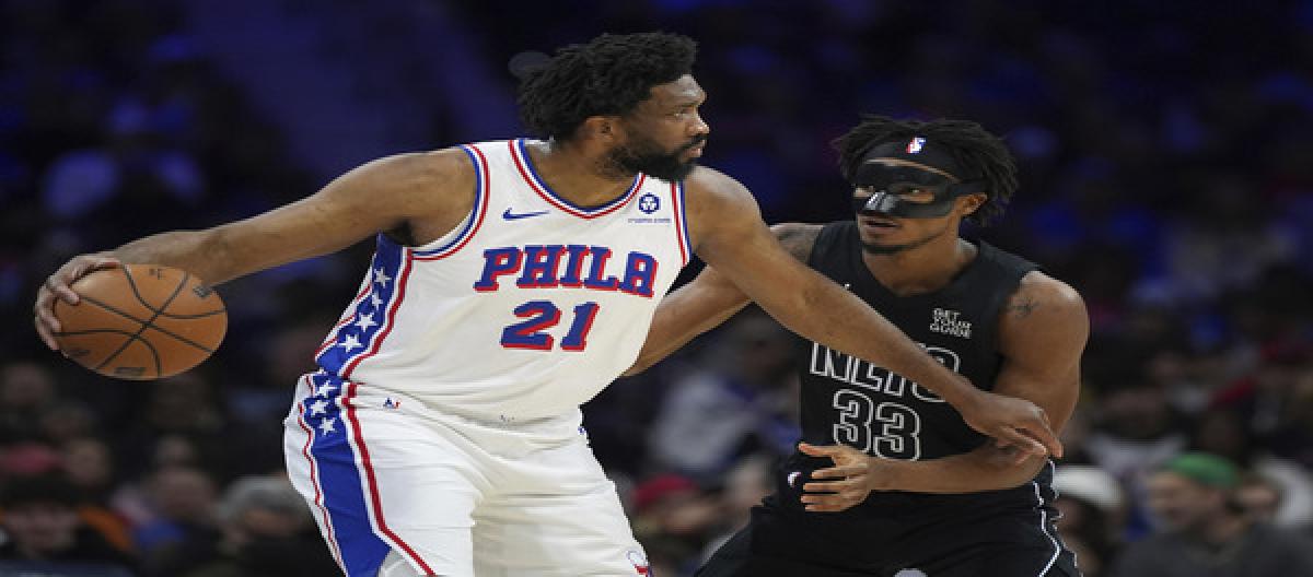 Embiid will undergo left knee surgery and will be out for the season. The 76ers' prospects are bleak.