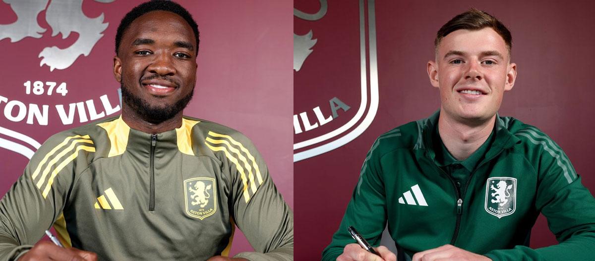 Aston Villa complete contract extensions with U21s international wonderkids Lamare Bogarde and Rory Wilson..