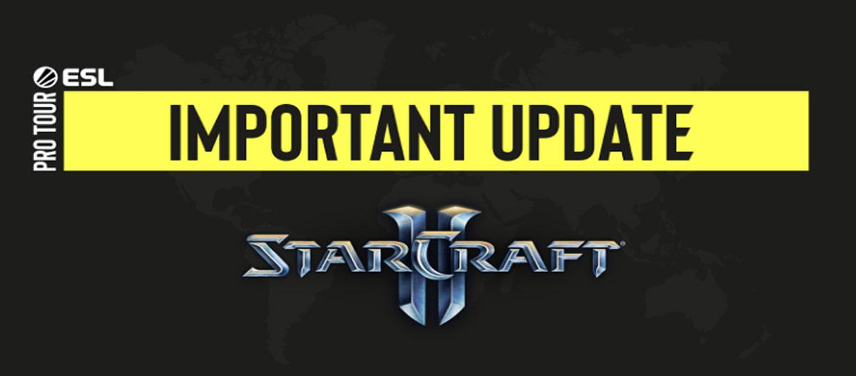 ESL officially announced that they will no longer host the ESL StarCraft II Pro Tour..