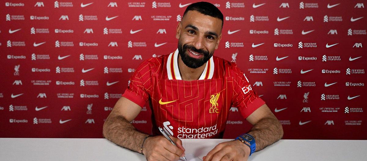 Liverpool officially completes contract extension with legendary Egypt international right winger Mohamed Salah..