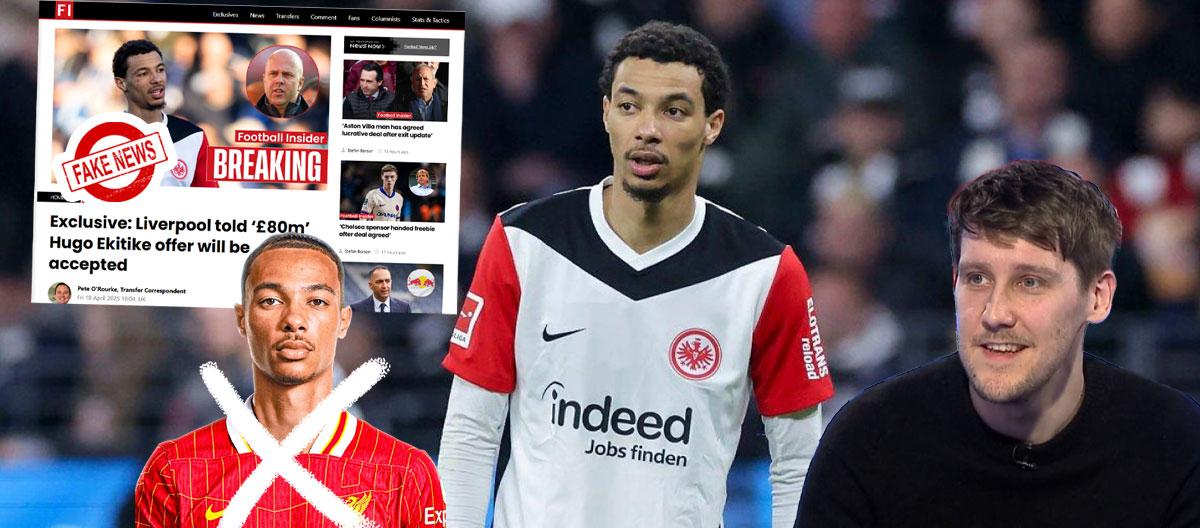 David Lynch refute rumours claiming that Eintracht Frankfurt had "accepted" the club's £80 million offer for its forward wonderkid Hugo Ekitike..
