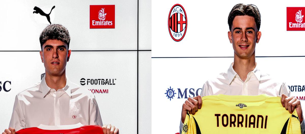 Official: AC Milan renews contracts with Davide Batsajki and Lorenzo Torriani until 2030