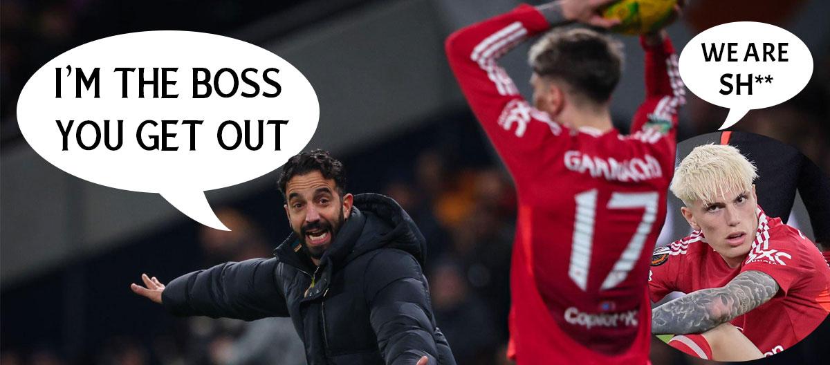Manchester United head coach Ruben Amorim has decided to part ways with Alejandro Garnacho after being fed up with his terrible attitude and constant complaints about being wronged..