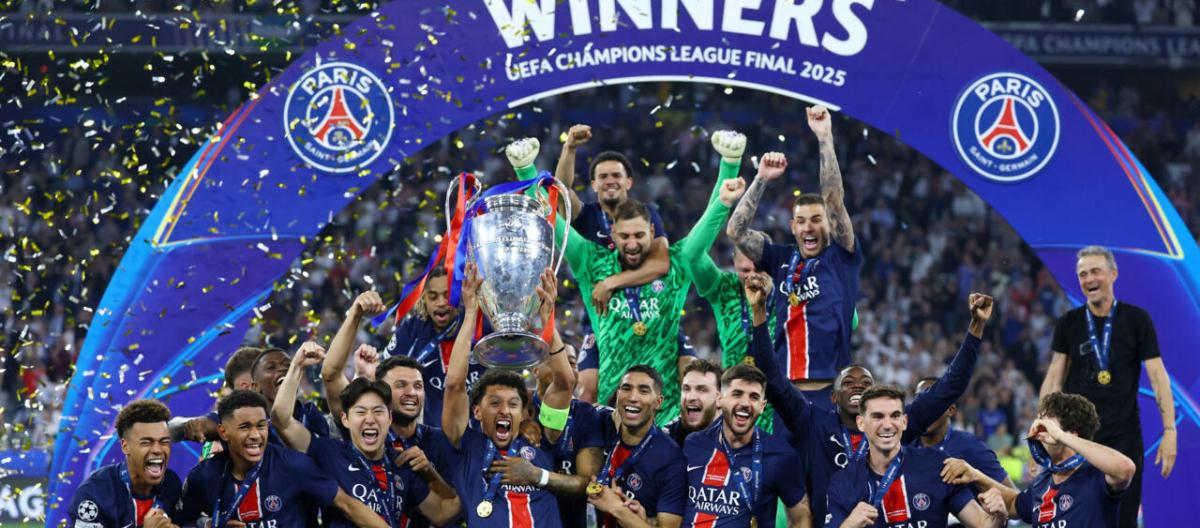 Paris Saint-Germain wins the Champions League, Mbappe congratulates