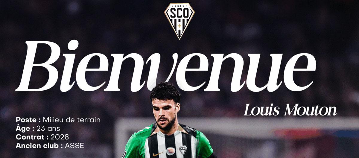 Angers officially announce the signing of French defensive midfielder Louis Mouton from Saint-Etienne..