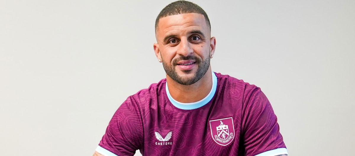 Burnley officially completes the signing of Manchester City's England international right-back Kyle Walker..