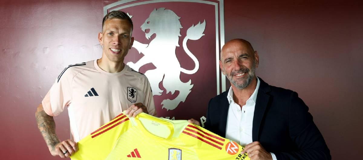Aston Villa announce signing of Marco Bizot