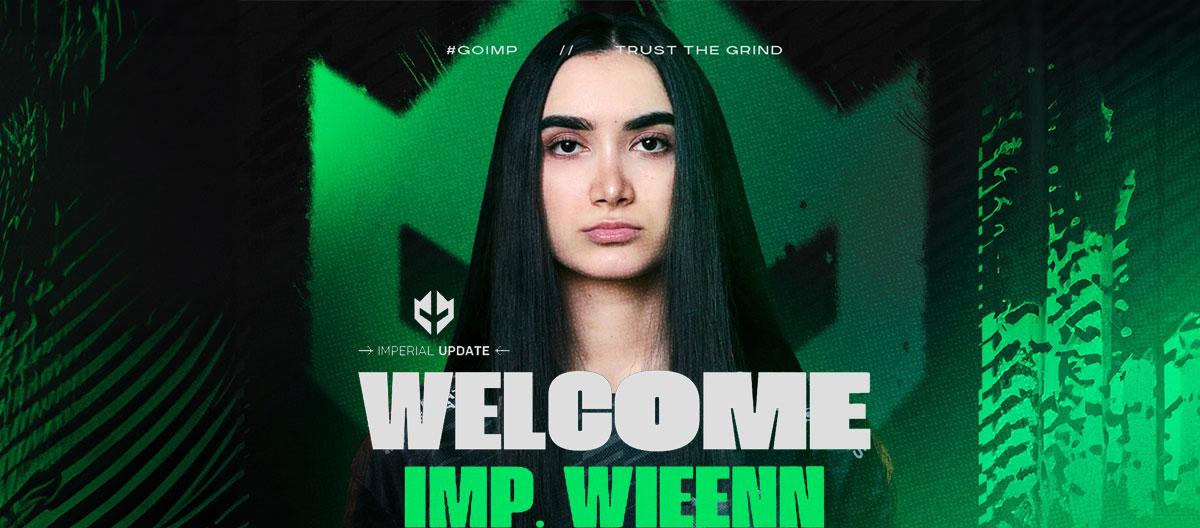 Counter Strike 2 (CS2) club Imperial officially announced the signing of rising rifler star wieenn to its women's team Valkyries..