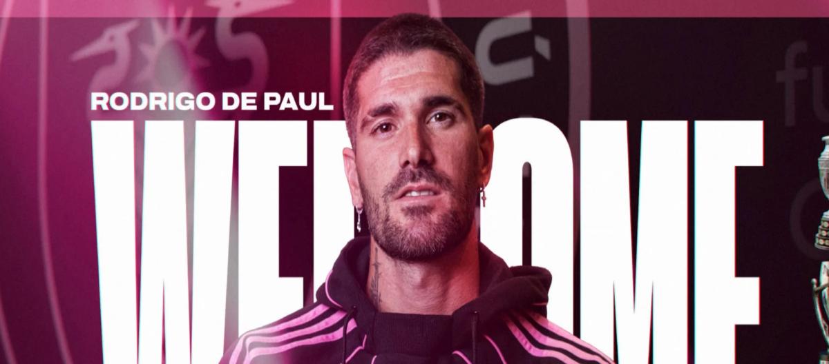 Atletico Madrid midfielder De Paul officially announced his departure from the team and will join Miami International