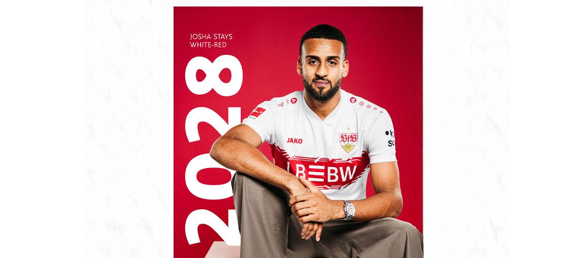 Stuttgart completes contract extension with Germany international defender Josha Vagnoman..