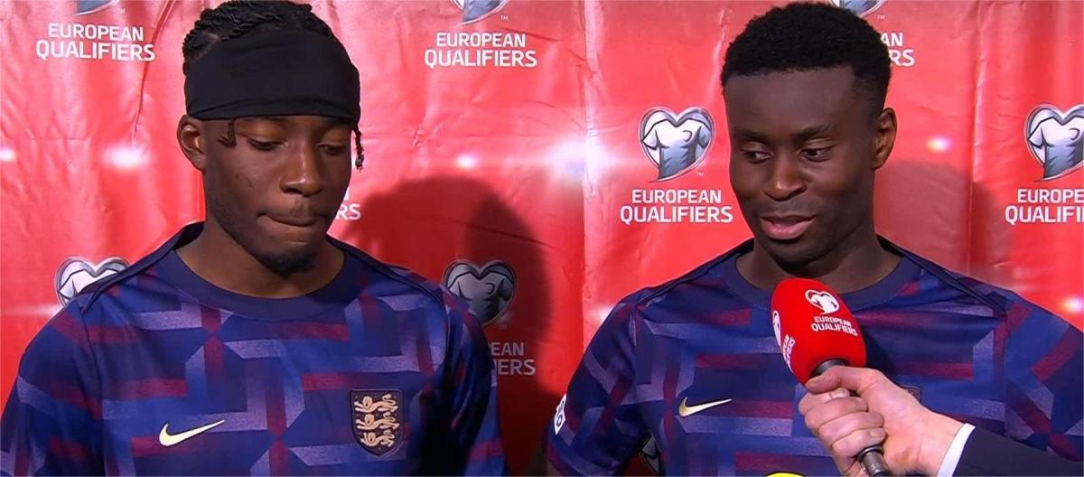 Madouko and Gueye were overjoyed to score their first goal for England