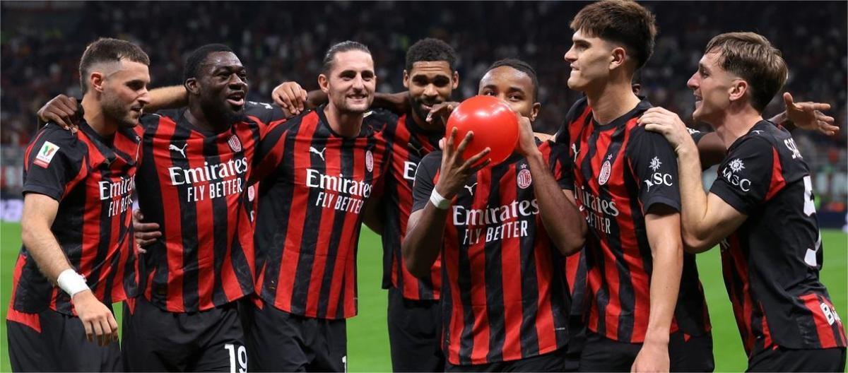 Italian Cup - Nkunku scores as AC Milan defeats Lecce 3-0