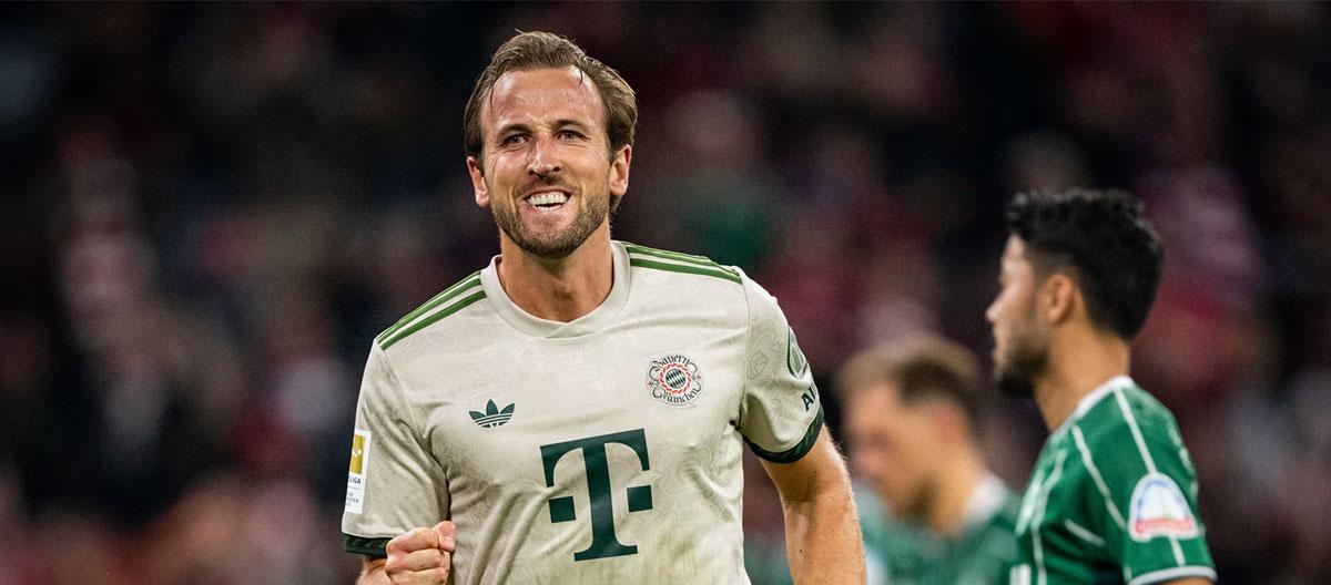 ◤Bundesliga◢ Harry Kane scores brace and reaches 100-goal milestone as Bayern Munich thrash Werder Bremen 4-0..