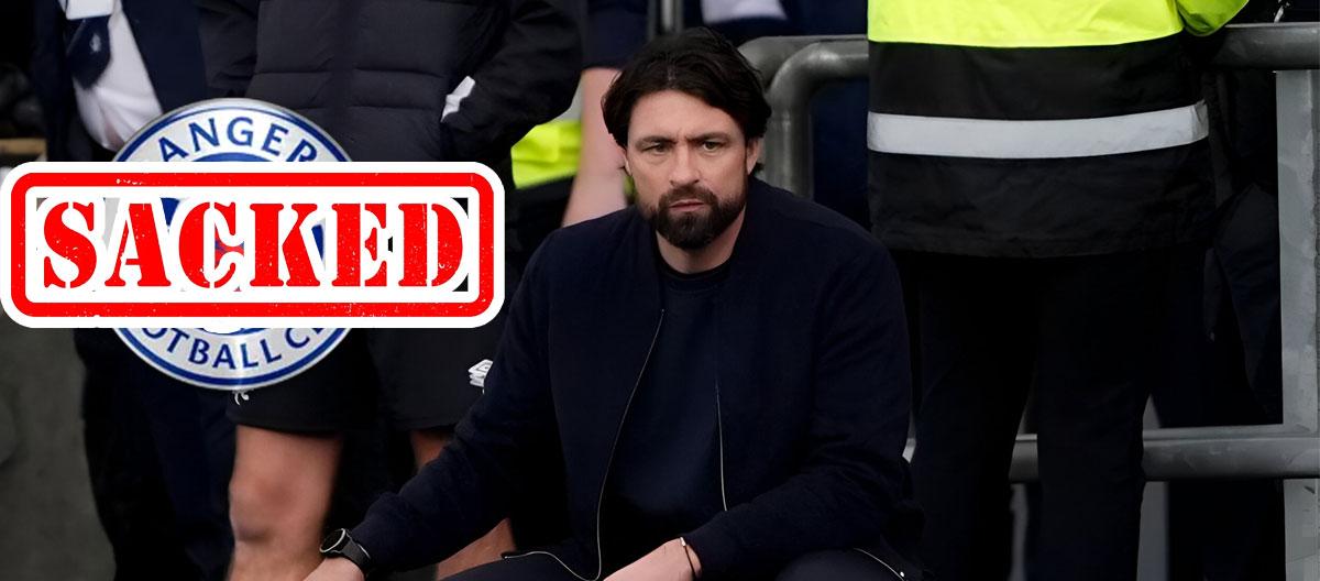 Rangers officially announced the sacking of manager Russell Martin..