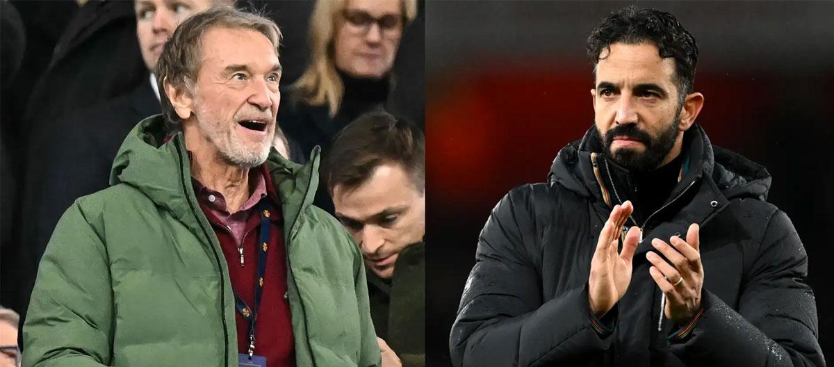 Sir Jim Ratcliffe denied rumours of a trust crisis between him and head coach Ruben Amorim and "is willing to give the latter three years to change Manchester United"..