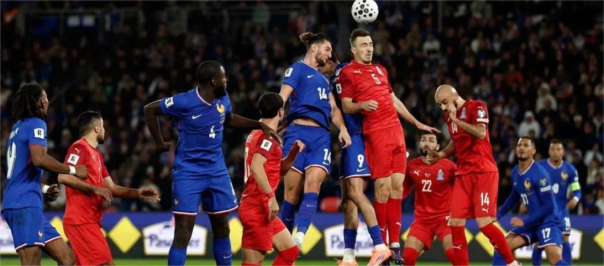 World Cup Qualifiers - Rabiot scores as France defeats Azerbaijan 3-0