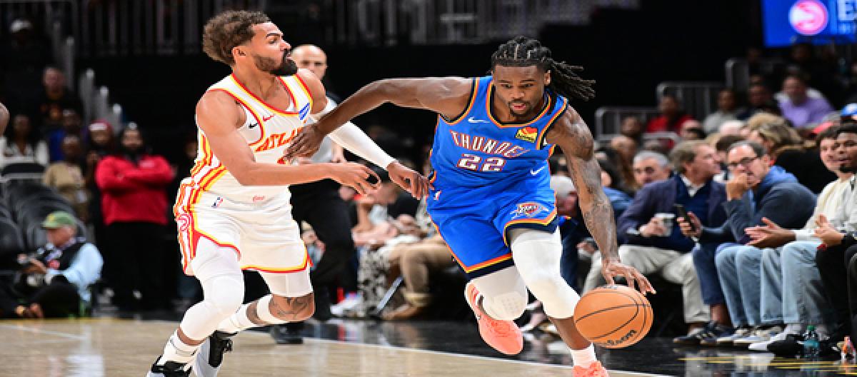Holmgren scores 31 points as Thunder defeat Hawks 117-100 for their third straight win Holmgren scores 31 points as Thunder defeat Hawks 117-100 for their third straight win