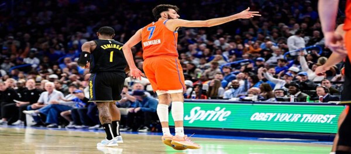 Curry's return was lackluster, but the Thunder still managed a 126-102 victory over the Warriors.