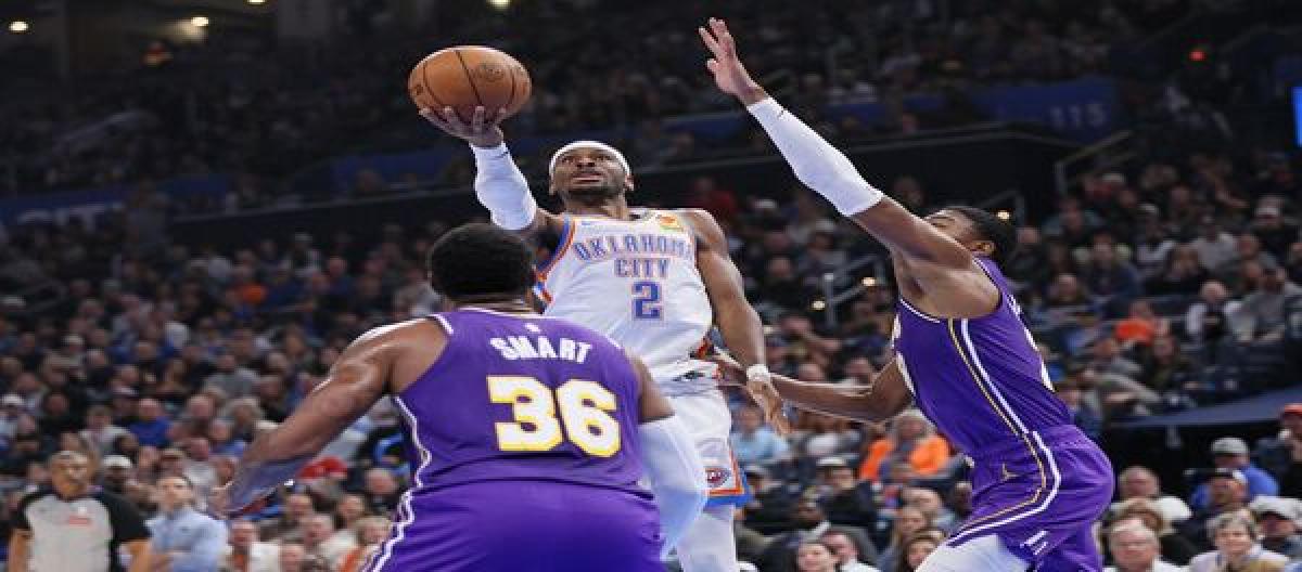 Alexander's 30+5+9 led the Thunder to a 121-92 victory over the Lakers, securing their fourth consecutive win.