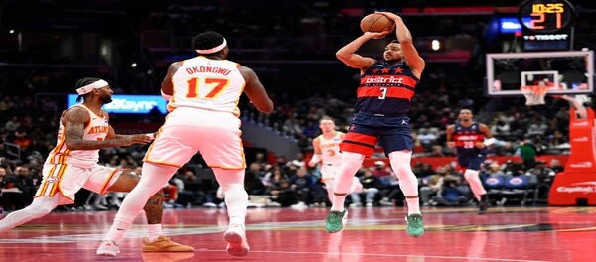 McCollum scored 46 points as the Wizards easily defeated the Hawks 132-113.
