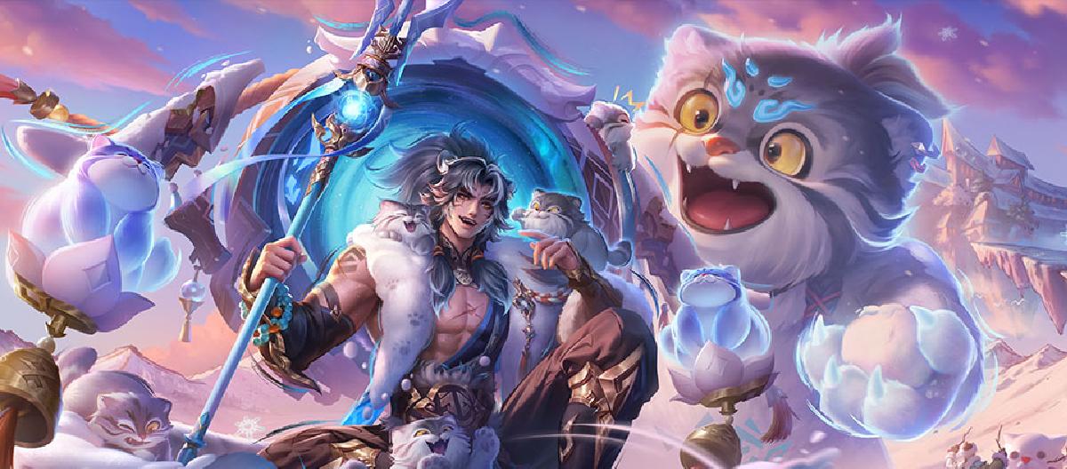 Honor of Kings：冰雪节日历，12月份预告免费领张飞兔狲蓬尾。