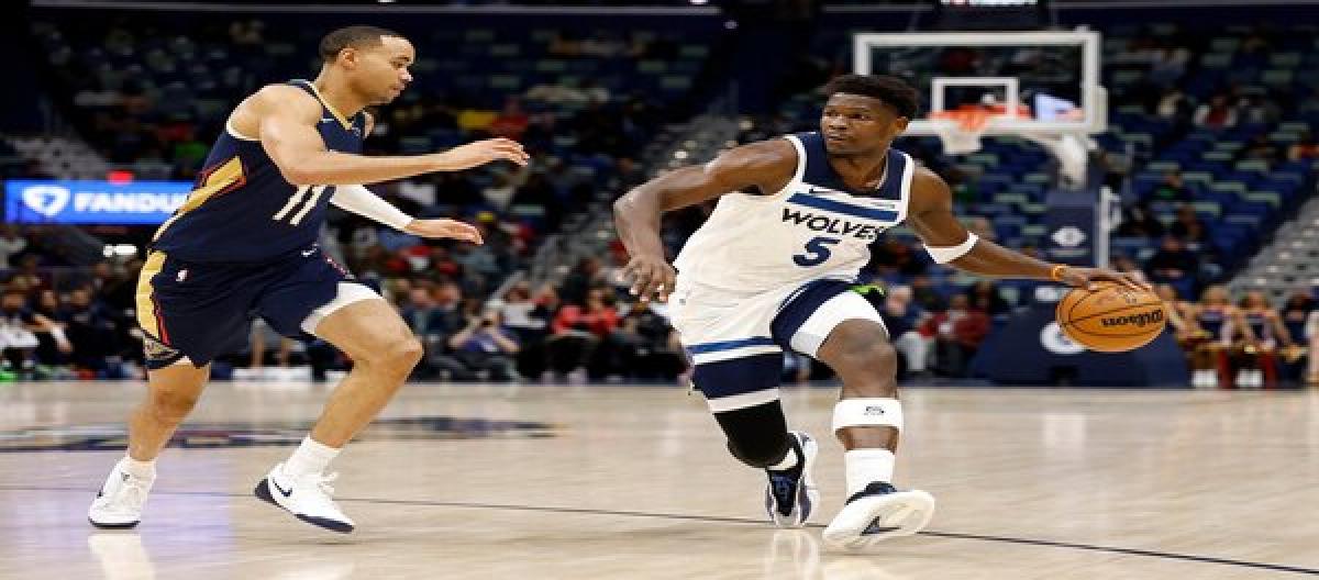 Edwards scores 44 points as Timberwolves narrowly defeat Pelicans 149-142 in overtime.