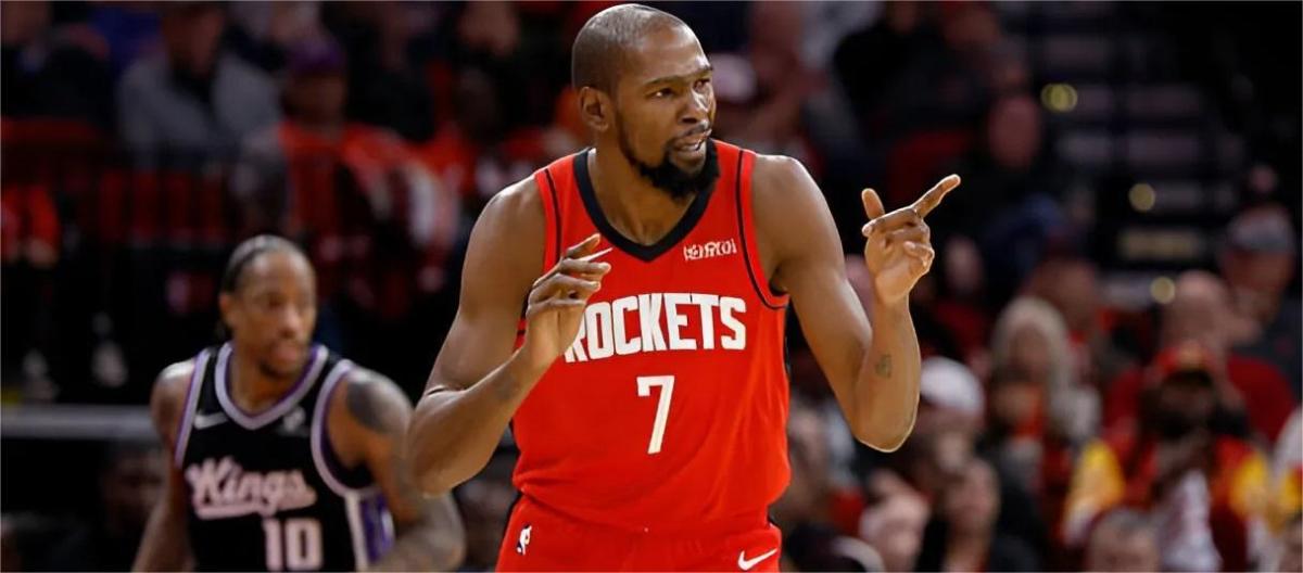 Rockets beat Kings; Kevin Durant says transition offense was a key factor.