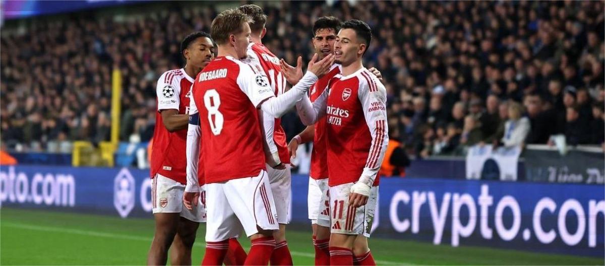 Champions League – Maduk scores twice as Arsenal defeat Club Brugge 3-0