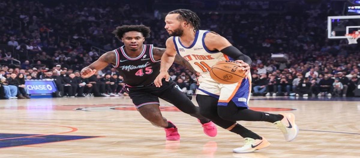 Brunson's 47 points led the Knicks to a 132-125 victory over the Heat.