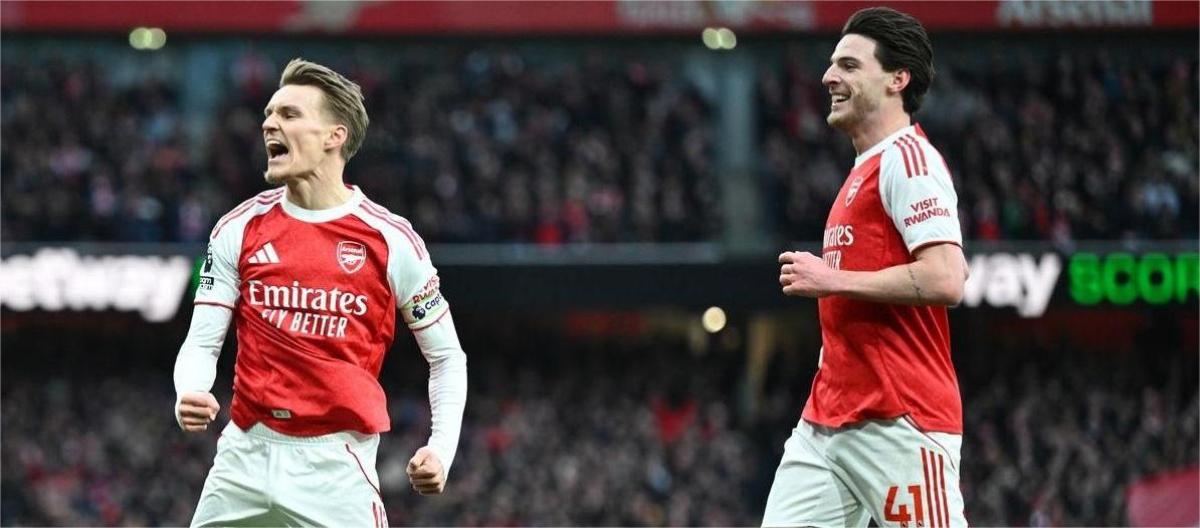 Premier League – Odegaard scores as Arsenal beat Brighton 2-1.