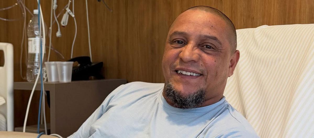 Former Real Madrid and Brazil legendary international left-wing back Roberto Carlos recovering well after undergoing heart surgery..