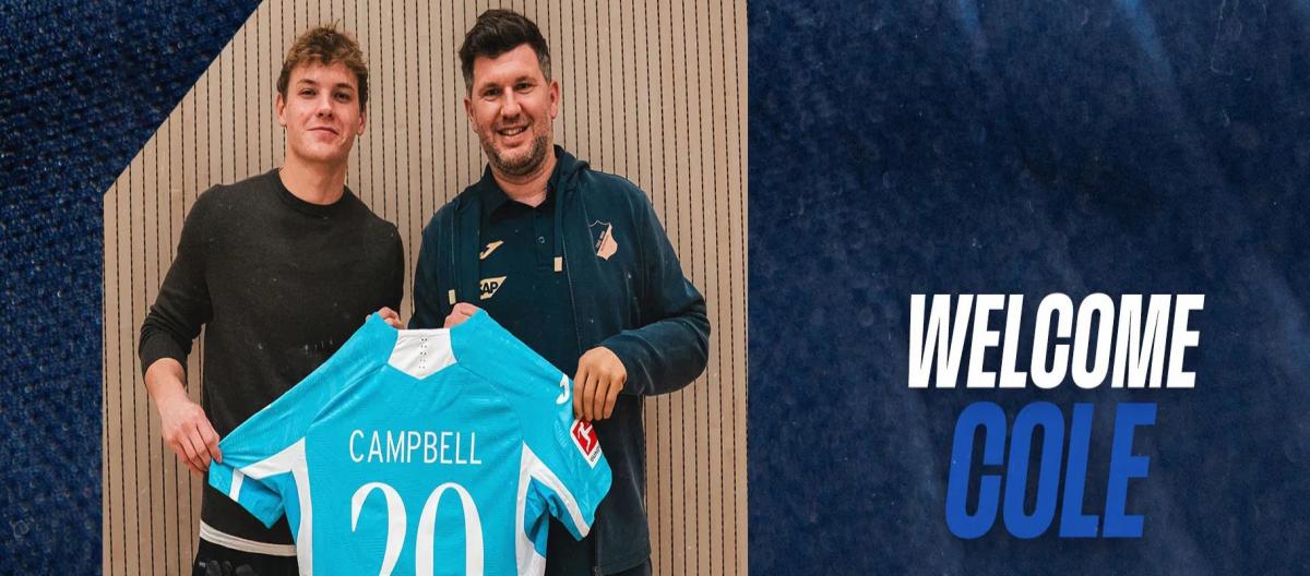 Dortmund winger Cole Campbell has joined Hoffenheim on loan, with the contract including an option to buy.