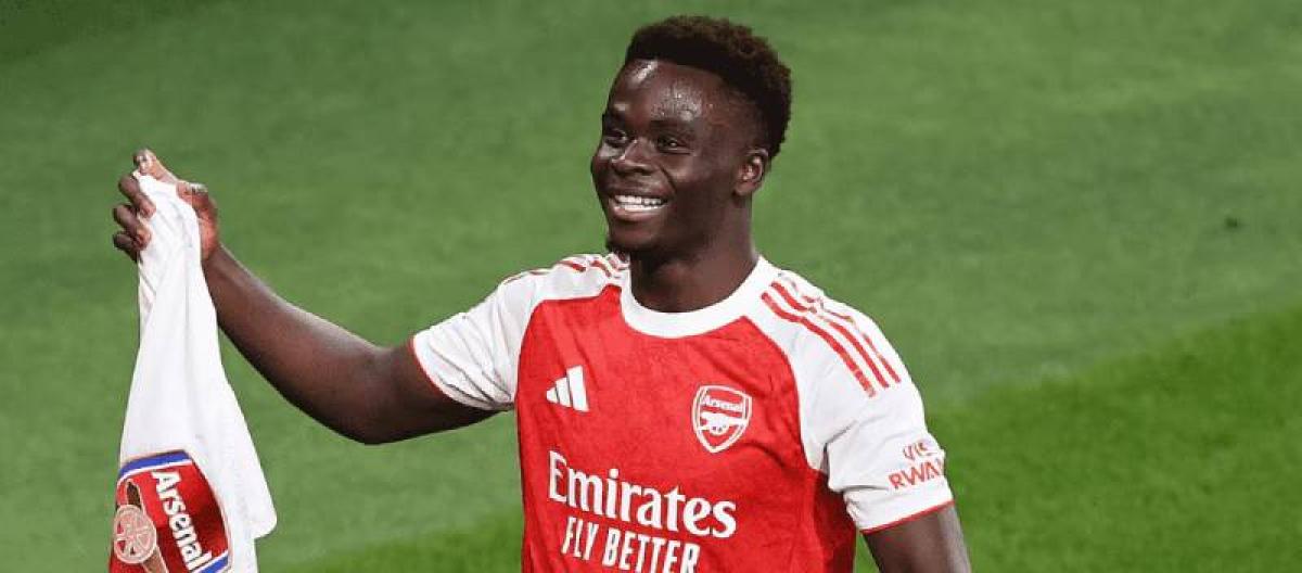 Sources indicate that Bukayo Saka will extend his contract with Arsenal for five years. Sources indicate that Bukayo Saka will extend his contract with Arsenal for five years.