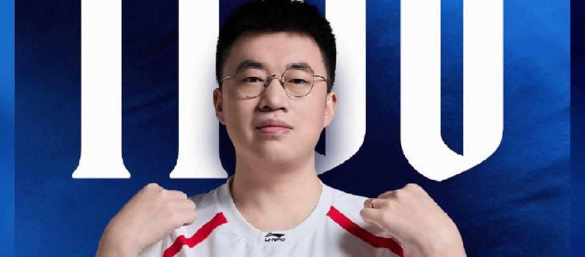 WBG League of Legends player Xiaohu has reached the milestone of his 1100th appearance in his professional career.