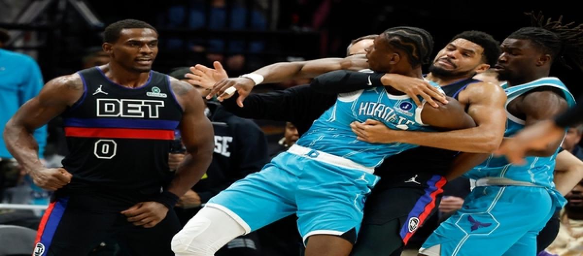 Cunningham's 33 points helped the Pistons defeat the Hornets 110-104.