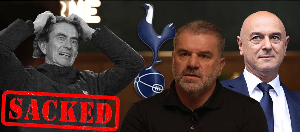 Ange Postecoglou calls Tottenham Hotspur a "curious" club and that its management's philosophy is out of touch with reality..