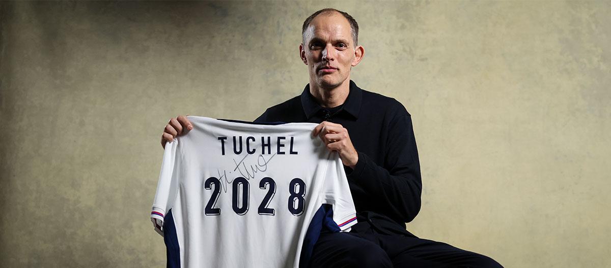 The English Football Association completes contract extension with its national team manager Thomas Tuchel..