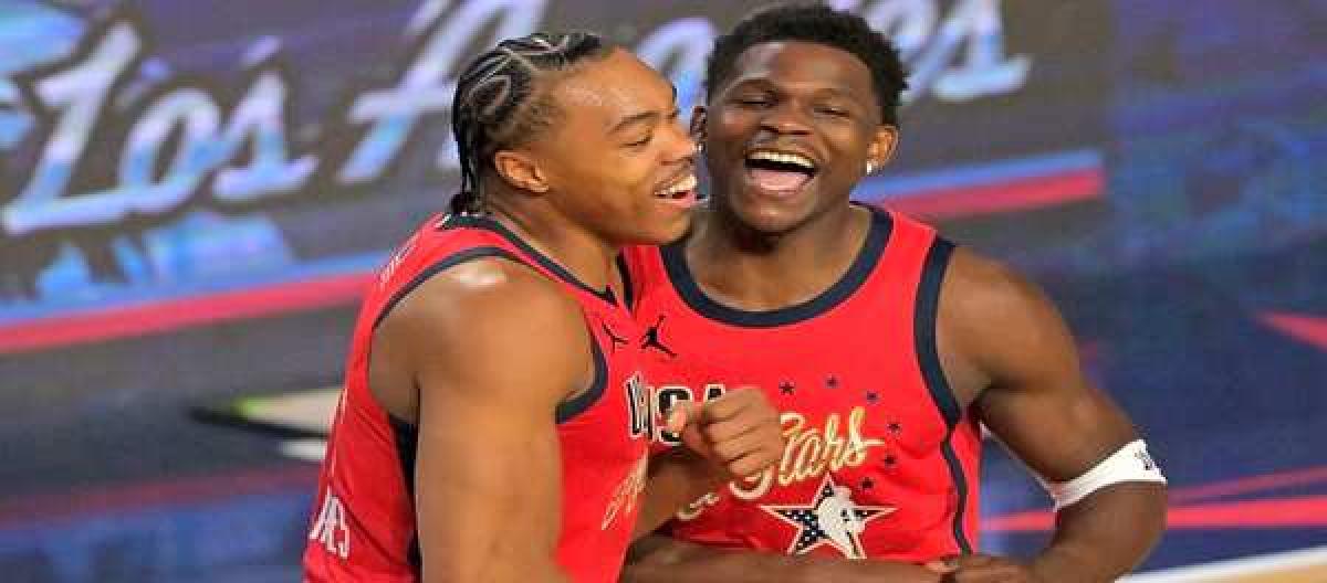 Edwards named All-Star MVP; Team Stars defeat Team Stripes 47-21.