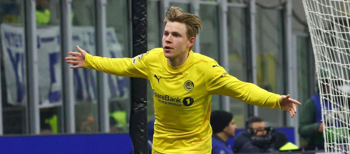◤UEFA Champions League◢ Jens Petter Hauge scored and assist Bodø/Glimt pulled off a stunning 1-2 away win and eliminated Inter Milan..