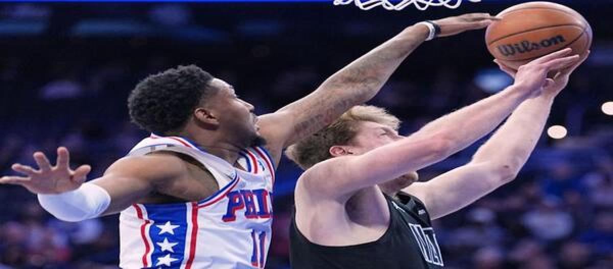 Grimes scored 28 points as the 76ers defeated the Nets 104-97.
