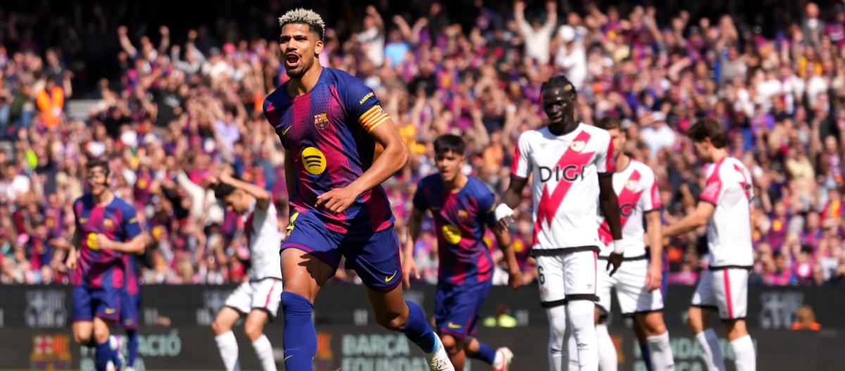 La Liga – Araujo scores as Barcelona beat Rayo Vallecano 1-0.