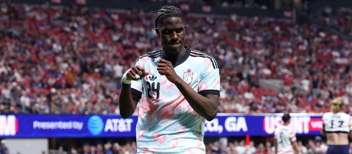 Amadou Onana scored his first international goal, helping Belgium to victory in a friendly match.