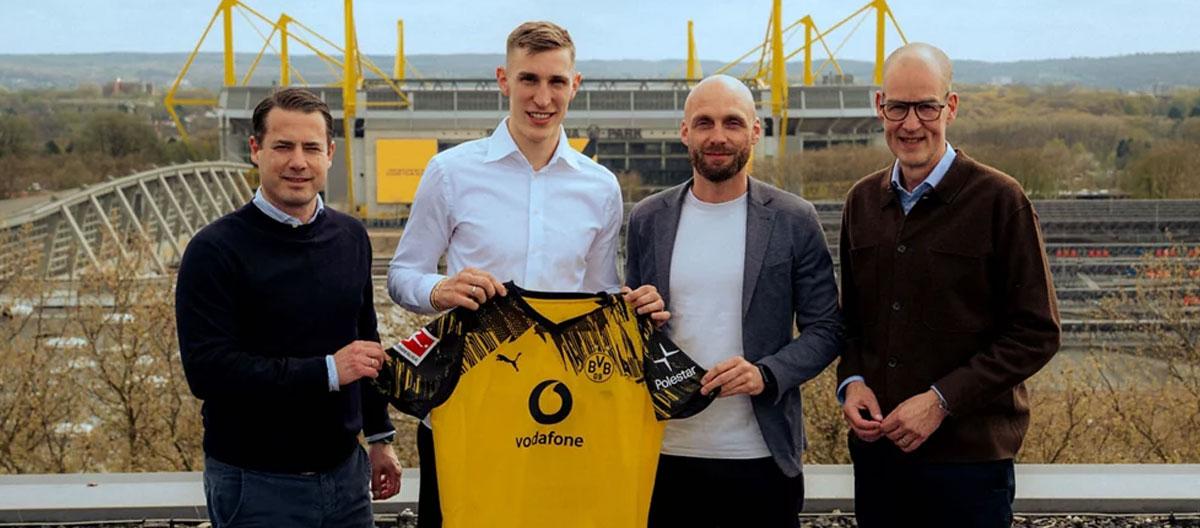 Borussia Dortmund completes contract extension with Germany international defender Nico Schlotterbeck..